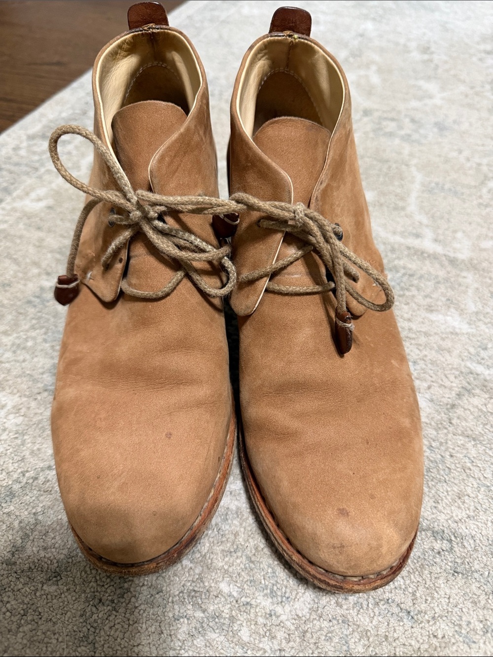 rag & bone Suede Ankle Booties in Light Brown